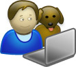 boy and his dog